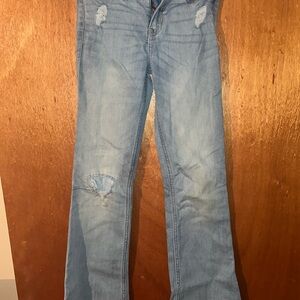 Abercrombie Kids Blue Flare Wide Leg Jeans